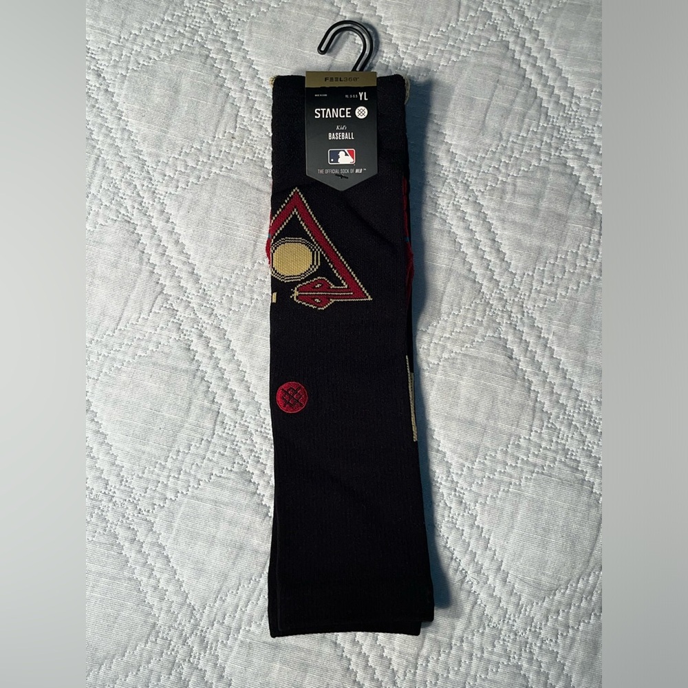 $23.99 Arizona Diamondbacks Connect Of Stance Baseball Socks Youth Large 3-5.5